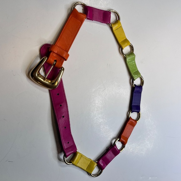 Sandy Duftler Designs Gold Link Multicolor Vintage Belt main image 10